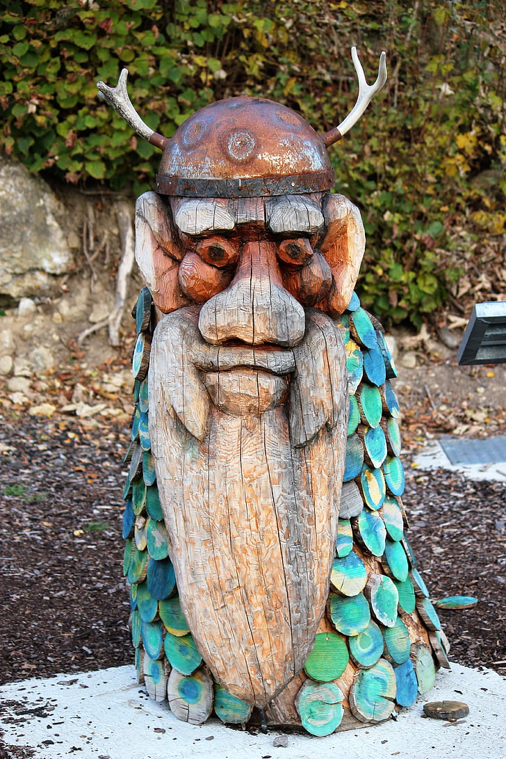 madeira, Figura, cinzeladura, entalhadas à mão, homem, culturas