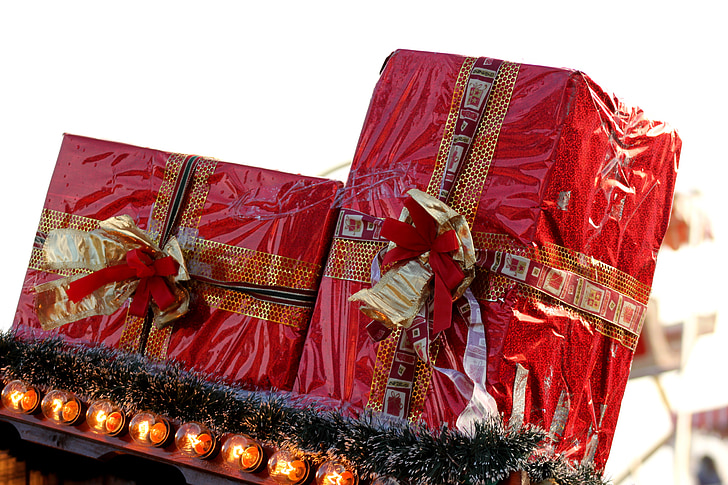 regal, Nadal, dinar, bucle, decoració, embalatge, fet