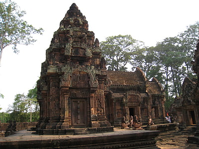 Cambodja, Wu på angkor wat, udskåret sten