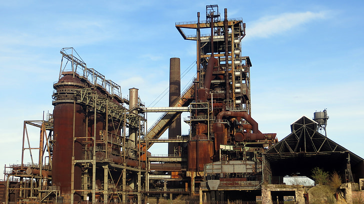blast furnace, industry, industrial heritage, history, steel, steel production, ruhr area