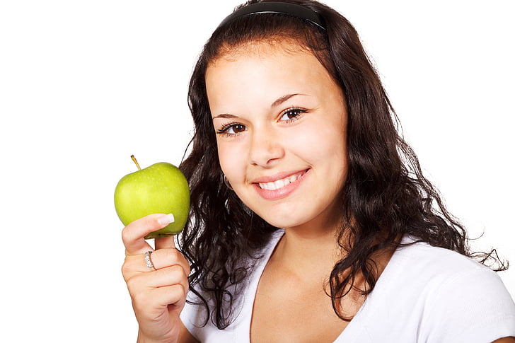 アップル, ダイエット, 健康的です, 食べる, 食品, フルーツ, グリーン