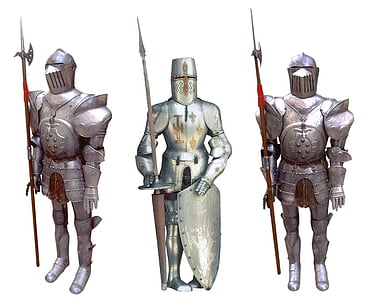 Knight, Crusader, Rider, Armor, topp, sköld, hjälm