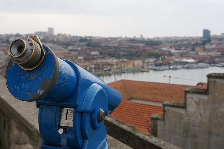 Porto, paisaje, ciudad, Portugal, punto de vista, calle, casas