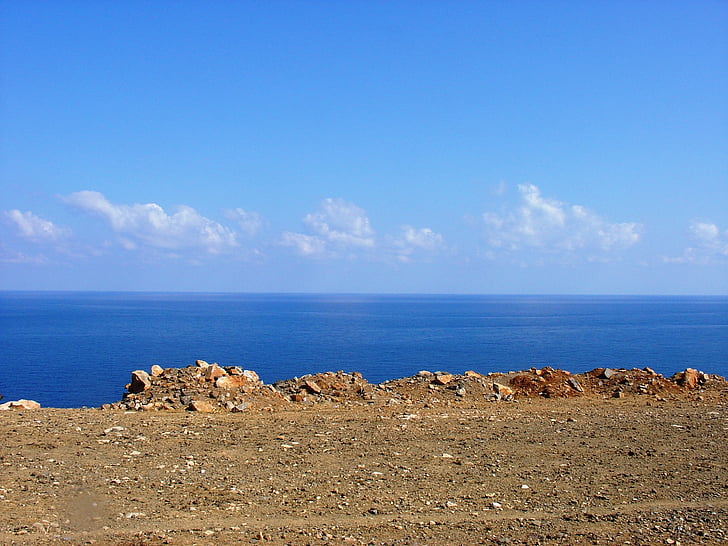 crete, greece, view, holidays, water, sea, landscape