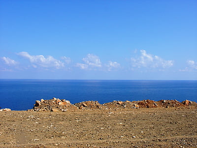 Kreta, Grecja, Widok, wakacje, wody, morze, krajobraz