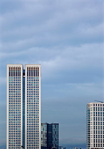 facade, skyscraper, architecture, building, skyscrapers, mirroring, modern