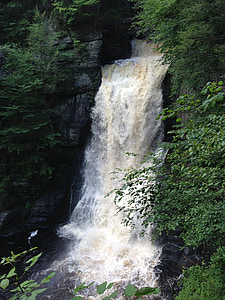vodopád, bushkillfalls, Pennsylvania, vody, jazero, rybník, Príroda