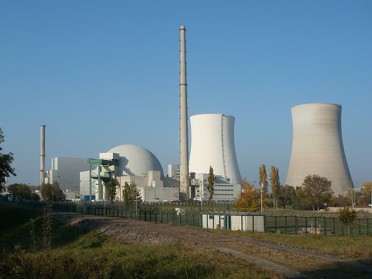 planta de energía nuclear, reactor de, atómico, Philippsburg, energía, industria, electricidad