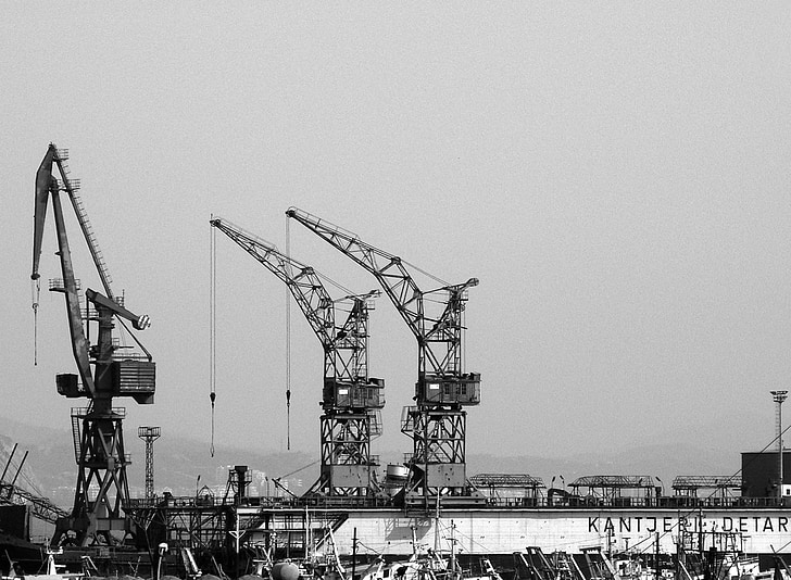 Crane, konstruksi, situs konstruksi, bangunan, pengembangan, industri, baja