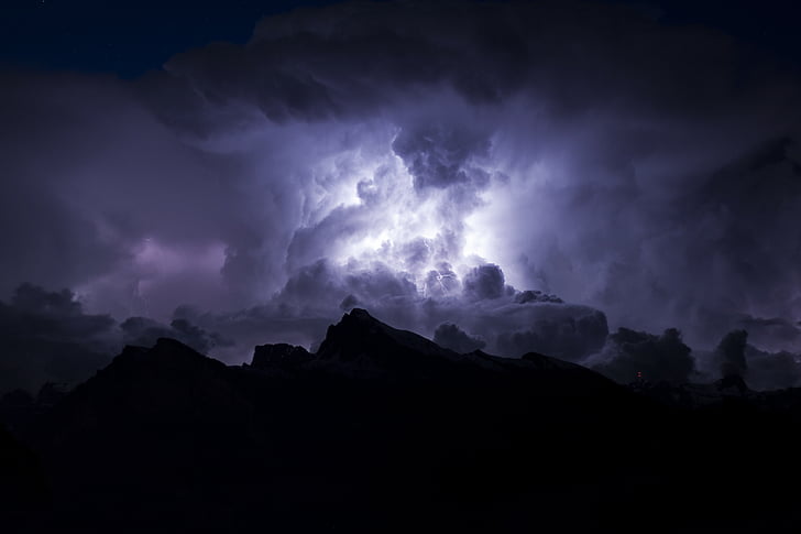 снимка, Торнадо, небе, тъмно, облаците, мътен, дъжд