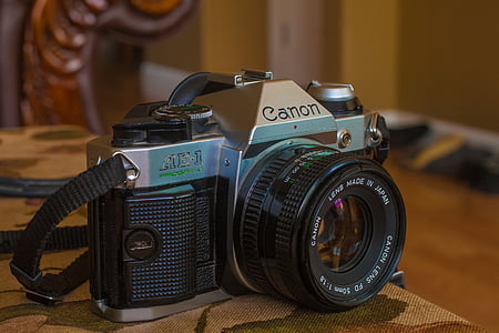 fotocamera, vecchio, bokeh, film, 50mm, macchina fotografica della pellicola, al chiuso