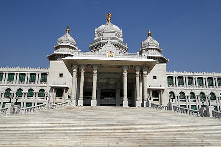 suvarna vidhana soudha, Belgaum, edifici legislativa, arquitectura, Karnataka, edifici, legislatura