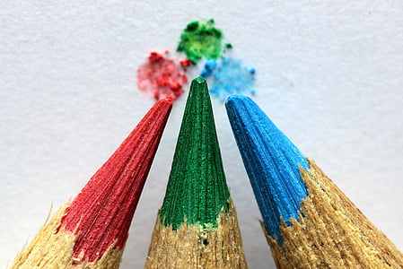 art, close-up, colored pencils, colorful, coloured pencils, colourful, sharpened pencils
