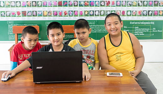people, person, boys, thailand, technology, computer, group