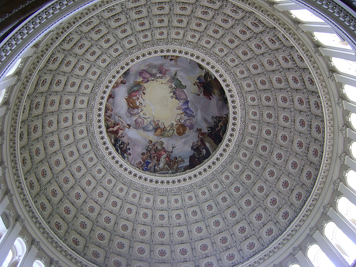 US capitol, kupola, Rotunda, Washington dc, Kongresszus, a Képviselőház, szenátus