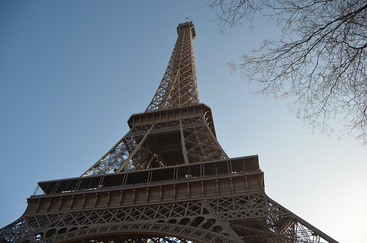 Eiffeltårnet, Paris, Frankrike, steder av interesse, destinasjoner, stålkonstruksjon