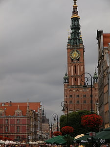 Gdańsk, Torre, ladrillo, arquitectura