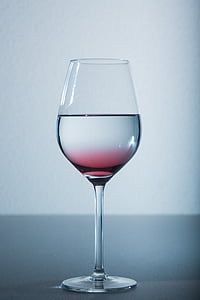 Copa de vi, vidre, beure, vermell, elegant, Wineglass, got d'aigua