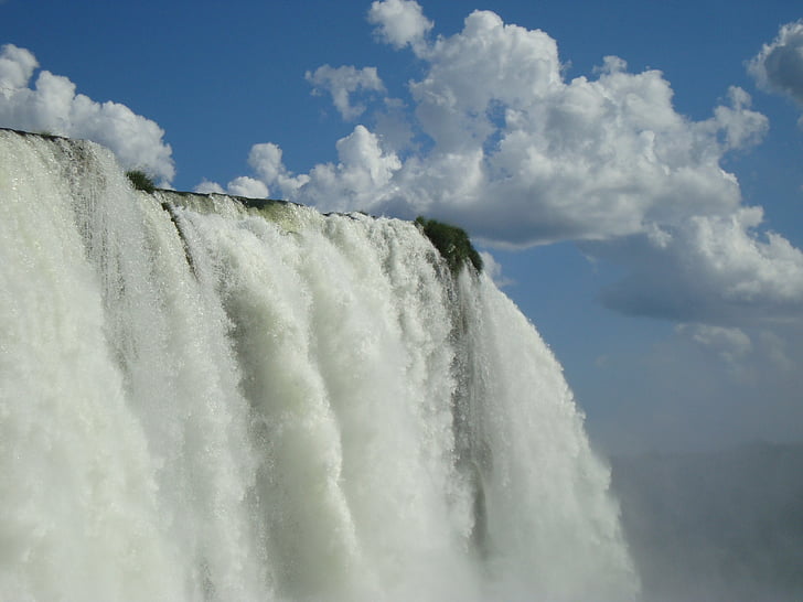 szürkehályog, Iguaçu, vízesés, Iguazú-vízesés, Brazília, a víz alá, Paraná