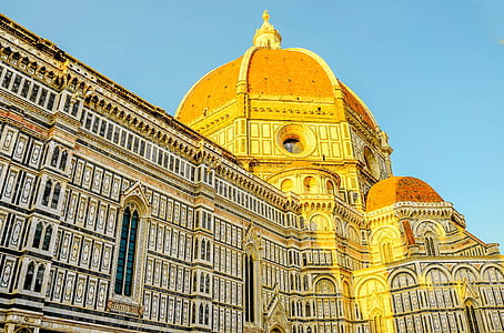 dome, Firenze, Italia, katedralen, kirke, bygge, arkitektur