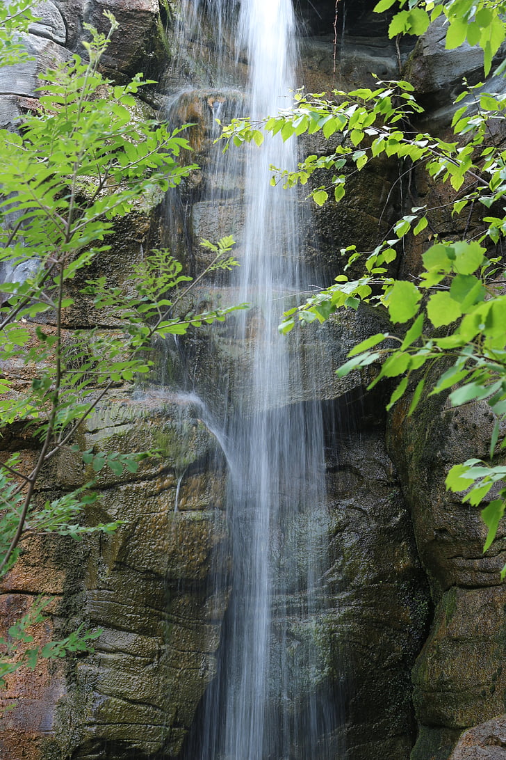 waterfall, movement, dynamics