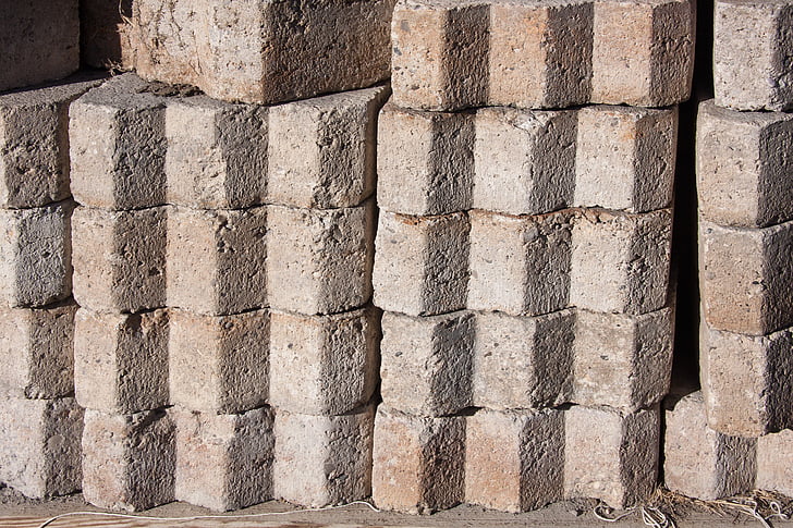 pedras de pavimentação, concreto, revestimento, padrão, estrutura, textura, plano de fundo