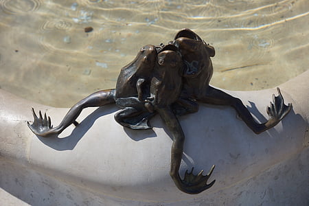 žaba, fontána, sochárstvo, Dijon