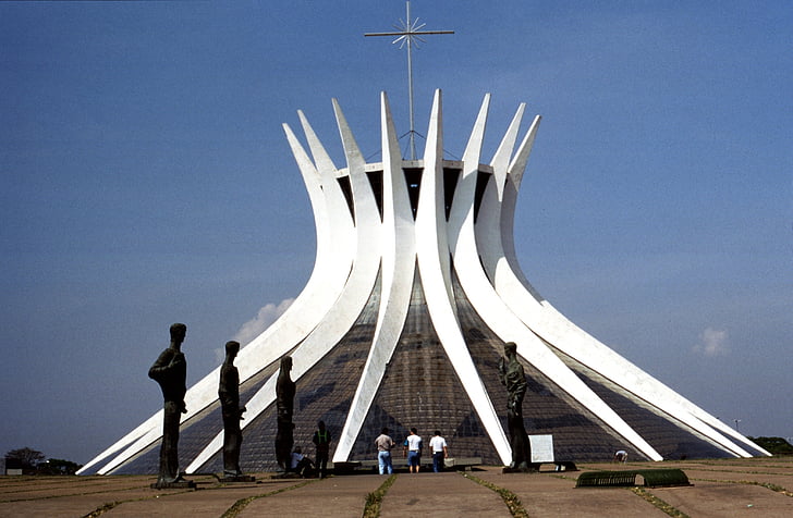 church, architecture, building, religion, architectural style, brasilia, brazil