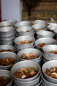 perubahan longgar, Donasi, pengumpulan dana, koin-dioperasikan, koin, coklat, koin
