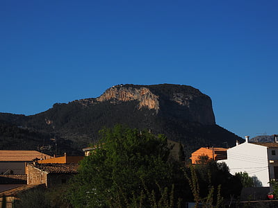 Mesas, Alaró, hegyek, Mallorca, hegyi, építészet
