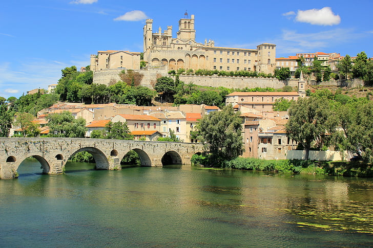 Béziers, Prantsusmaa, Bridge, arhitektuur, Heritage, ajalugu, ehitatud struktuur
