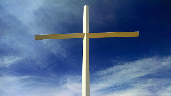 Croix, rocher de table, Boise, Idaho, Jésus, Christ, religieux