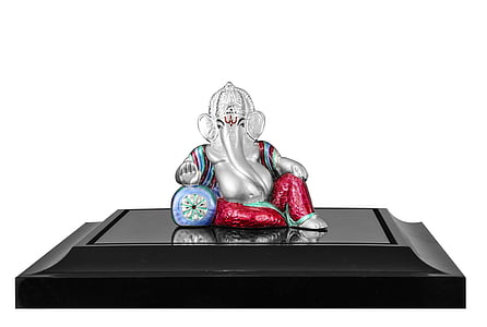 작은 입상, ganesh, 코끼리, 하나님, 아이돌, 힌두교 종교, 무선 기술