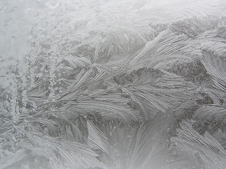 icing, winter window, frost on the window