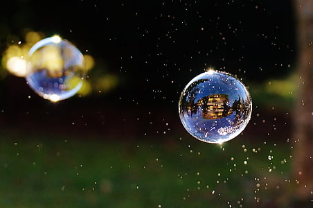 muilo burbulai, spalvinga, kamuoliai, muiluotu vandeniu, padaryti muilo burbulai, plūdė, atvaizdavimas