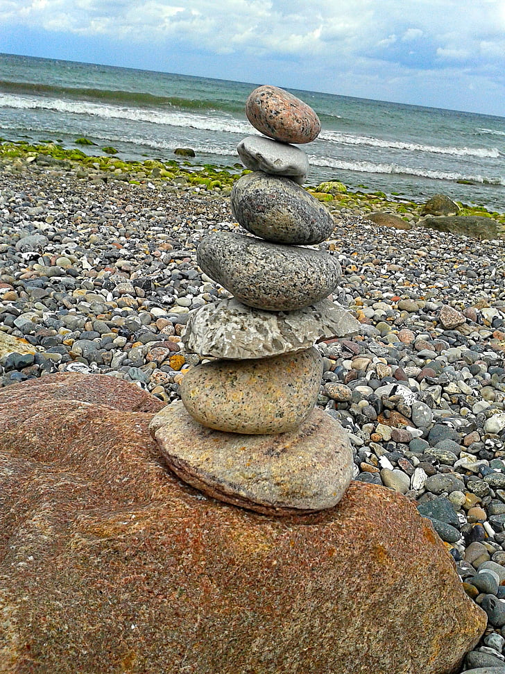 kamene, štrkovitá, Beach, Severné more, zásobníka, kamienky, vody