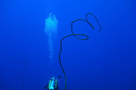 diving, bubble, green island, underwater