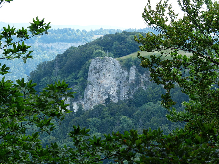 lochenstein, fjell, Rock, kors, Summit cross, Schwabisk alb, zollernalb