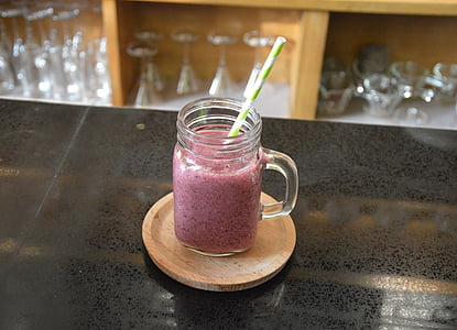 smoothie, drink, cup, table, cafe, restaurant, healthy