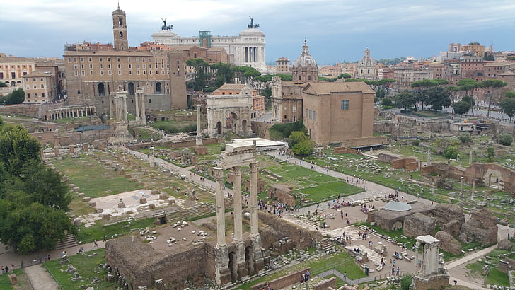 Forum, Roma, romersk forum, Italia, ruiner, romerske