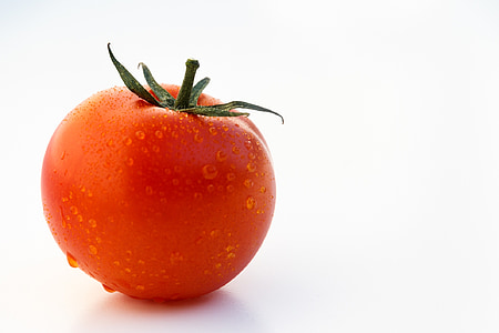 tomate, frutado, produtos hortícolas, suculento, vermelho, sozinho, macro
