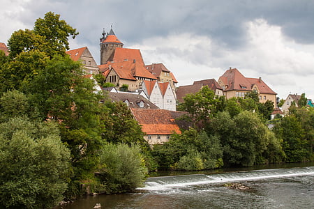 Besigheim, staré mesto, hrad, Enz, Architektúra, História, Európa