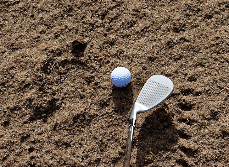 sand, golf, bunker, trap, sport, course, club