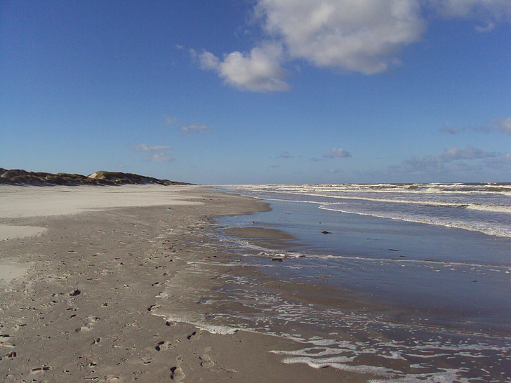 Ameland, mare del Nord, spiaggia