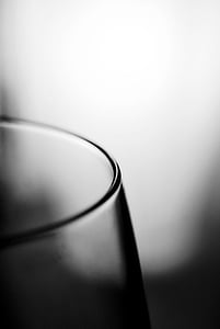 glass, kant, svart-hvitt, svart og hvitt fotografi, minimalisme, detaljer, kurver