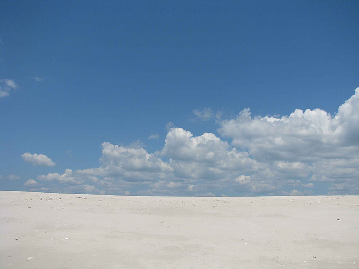 песок, небо, за пределами, облака, буфет, Лето, тропический