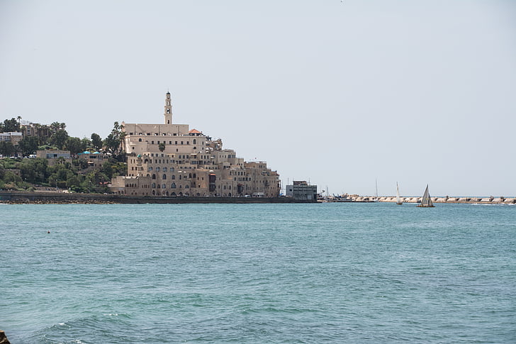 jaffa, skyline, old town, old, city, architecture, building