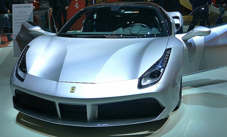 luxe sportwagen, Ferrari, 488 gtb, auto, Auto, moderne, Italiaans