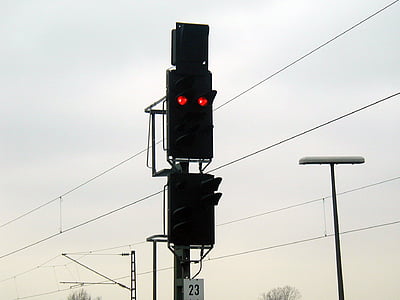lampu sinyal, Beacon, lampu sinyal, kereta api