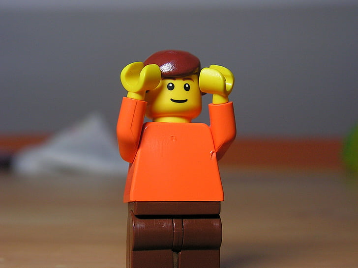 LEGO, caracter, om, jucărie, Figurina, din material plastic, caractere